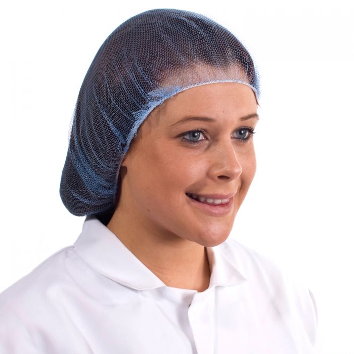 Blue Mesh Hairnet Disposable Mob Caps (Case of 1000) | Supertouch
