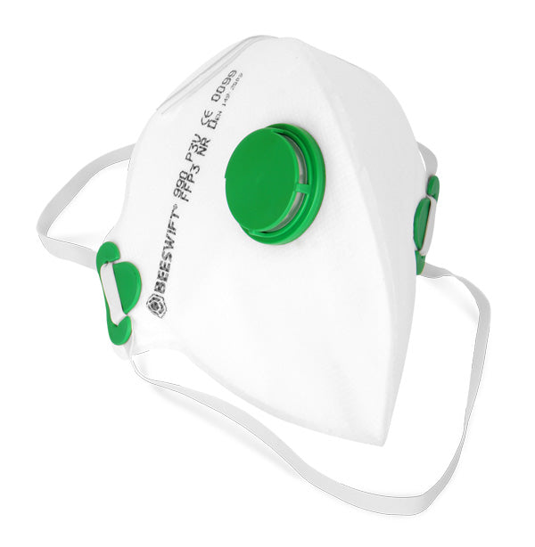 Fold Flat P3 Mask With Valve (Pack of 20) | Beeswift