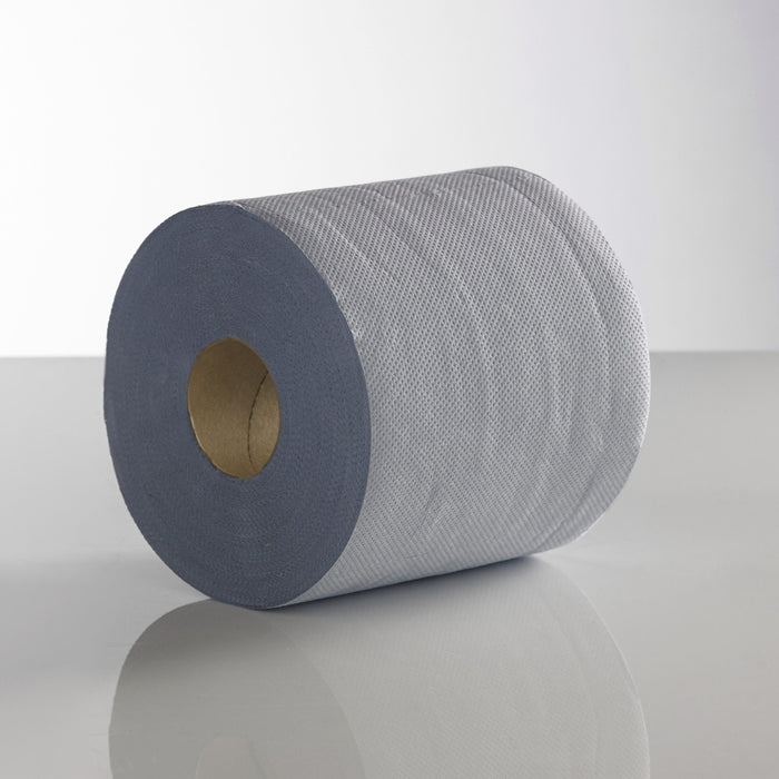 6 Pack of 2 Ply Blue Roll 120 Metre LE Centrefeed | Sirius