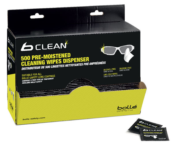 B500 Lens Cleaning Wipes (Box of 500) | Bolle