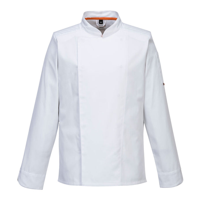 White Chefs Mesh Air Pro Jacket L/S | Portwest