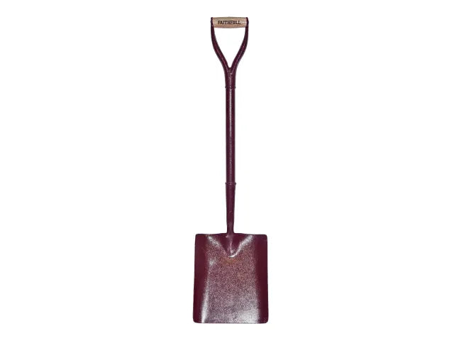 All-Steel Square Shovel With MYD Handle | Faithfull Tools
