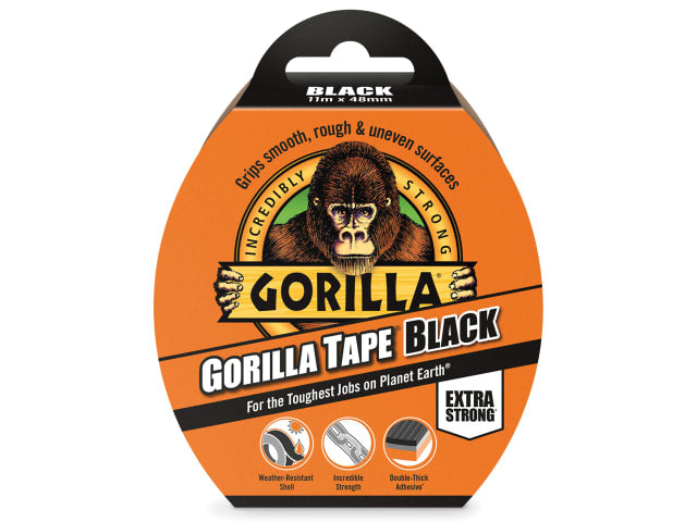 Gorilla Tape 48mm x 11m Black | Gorilla Glue