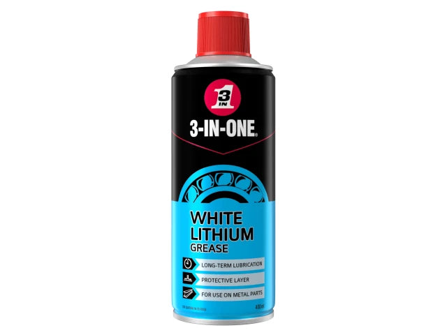 White Lithium Spray Grease 400ml | 3-IN-ONE®