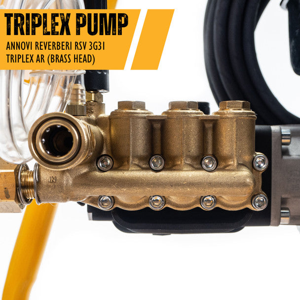 Petrol Pressure Washer 4000psi / 276bar, 15hp Triplex AR Pump 15L p/Min Flow Rate | JCB