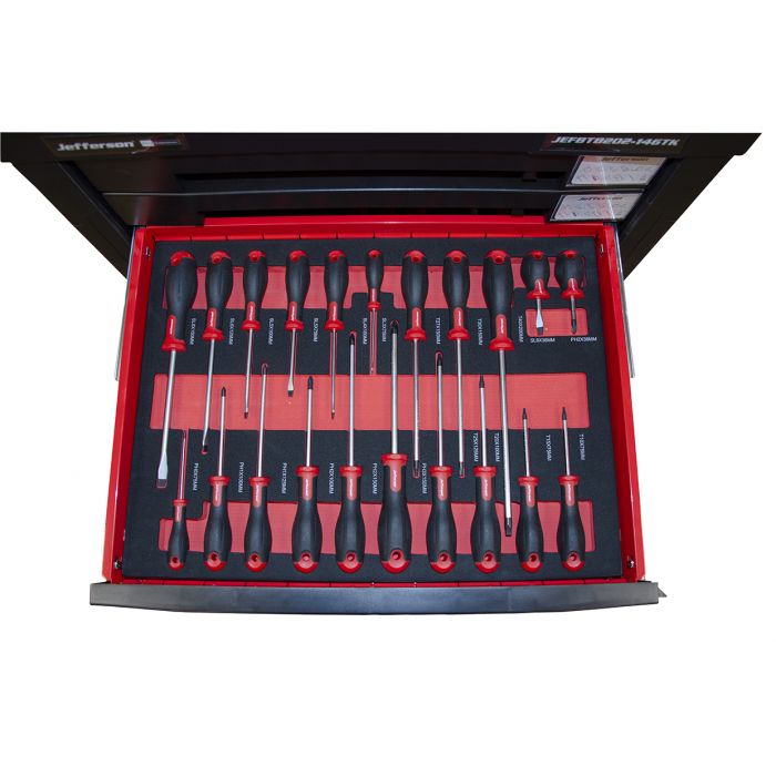 7 Drawer Tool Chest With Tools (146 Tools Included) | Jefferson Professional
