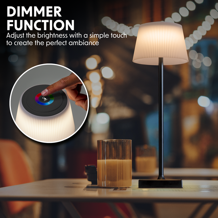 Dellonda Rechargeable RGB Table Lamp (Dimmable, Touch Control) | Sealey