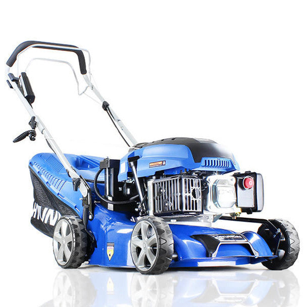 139cc 3-in-1 Electric Start Self-Propelled Petrol Lawnmower, Rear Discharge & Mulching (17" / 42cm) | Hyundai
