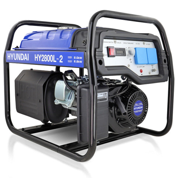 2.2kW / 2.75kVa 6.5hp Recoil Start Site Petrol Generator | Hyundai