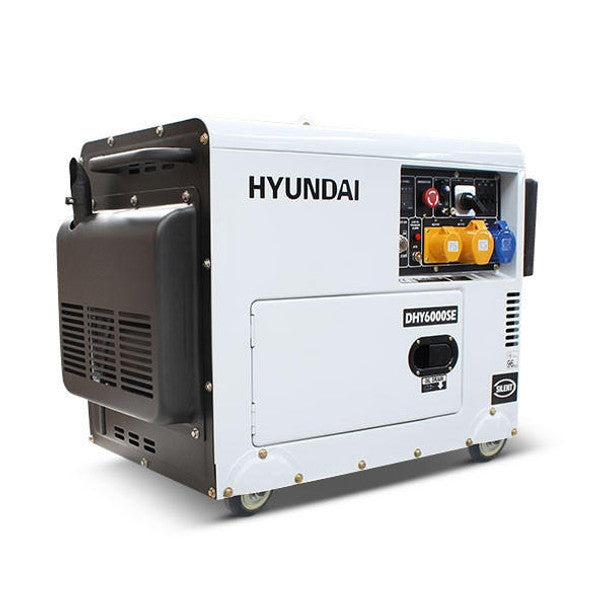 Silenced Diesel Generator, 3000RPM, 230V Single Phase (5.2kW / 6.5kVA) | Hyundai