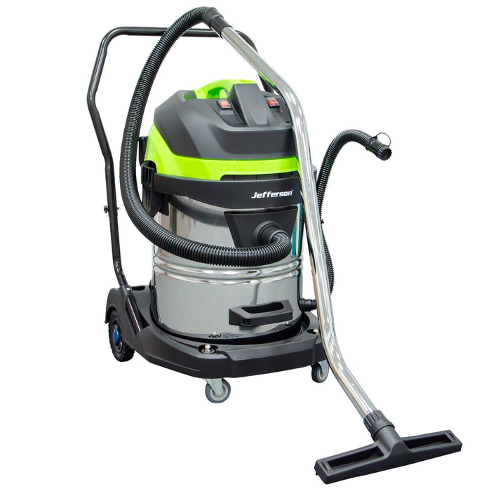 60 Litre Stainless Steel Wet & Dry Vacuum Cleaner (230V) | Jefferson Professional