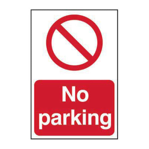 PVC No Parking Self Adhesive Sign | 200 x 300mm