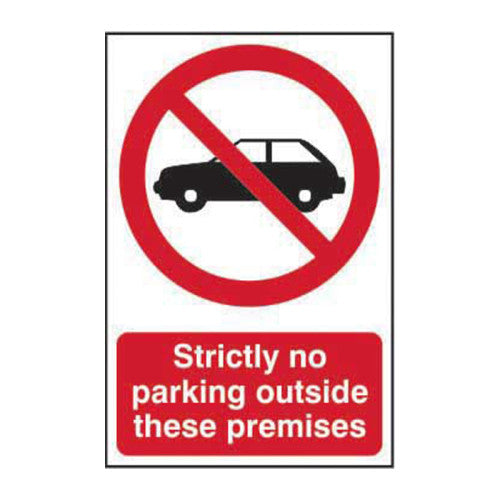 PVC No Parking at Premises Self Adhesive Sign | 200 x 300mm