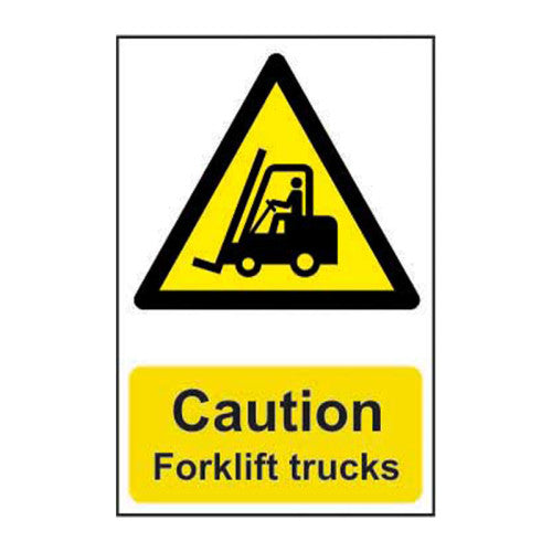 PVC Forklift Trucks Self Adhesive Sign | 200 x 300mm