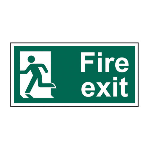 PVC Fire Exit Sign | 300 x 150mm