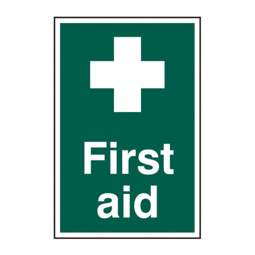 PVC First Aid Sign Self Adhesive | 200 x 300mm