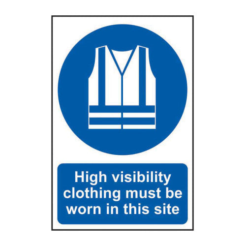 PVC High Visibility Clothing Self Adhesive Sign | 400 x 600mm
