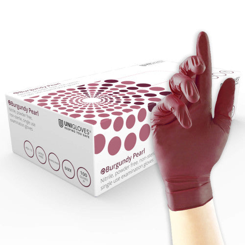 UniGloves Disposable Nitrile Examination Gloves Full Pearl Range