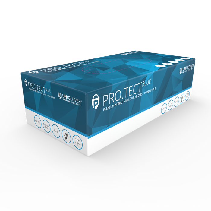PRO.TECT Heavy Duty Blue Nitrile Glove | UniGloves