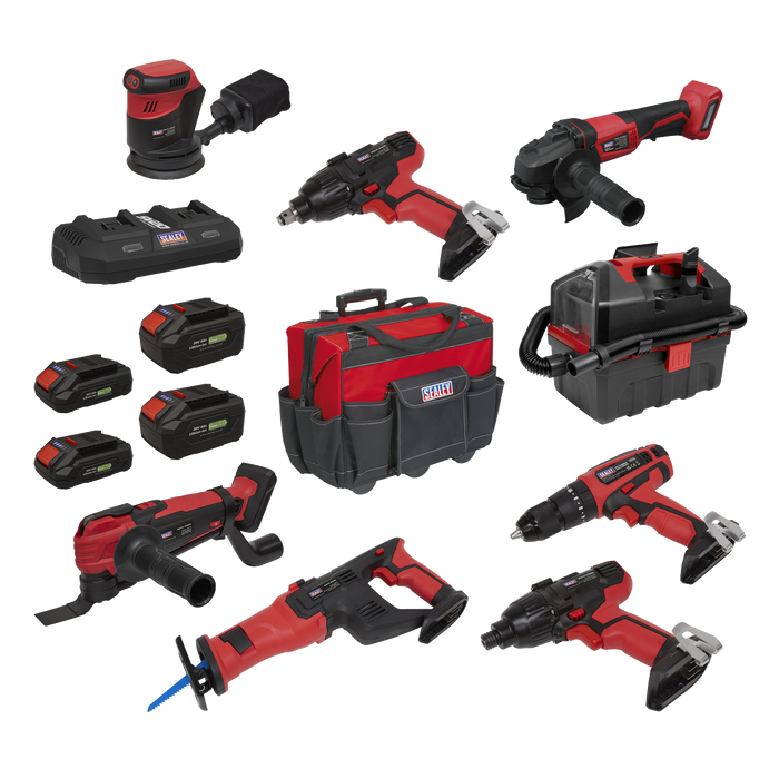 8 x SV20 Series Cordless Power Tool Kit 20V - 4 Batteries | CP20VCOMBO4