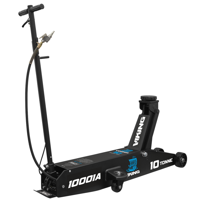 Viking Professional Long Reach Air/Manual Operation Trolley Jack with Rocket Lift 10 Tonne | 10001A