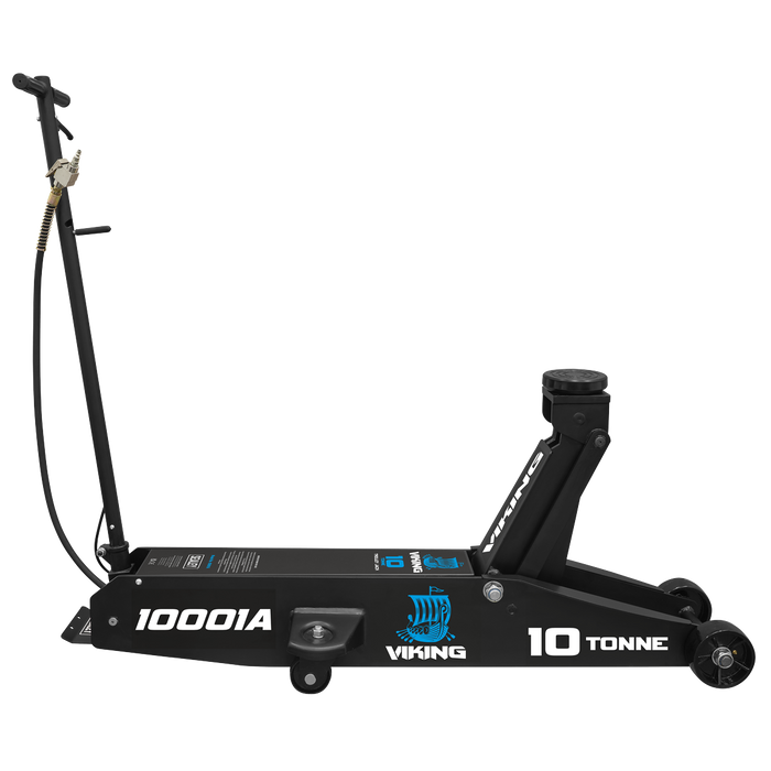 Viking Professional Long Reach Air/Manual Operation Trolley Jack with Rocket Lift 10 Tonne | 10001A