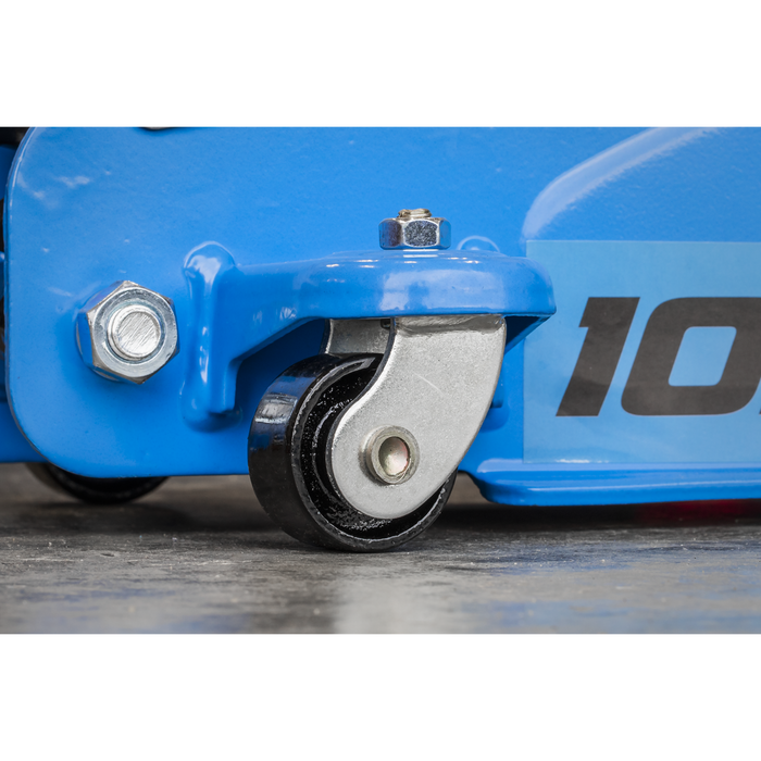 Low Profile Short Chassis Trolley Jack 2 Tonne - Blue | 1020LEB