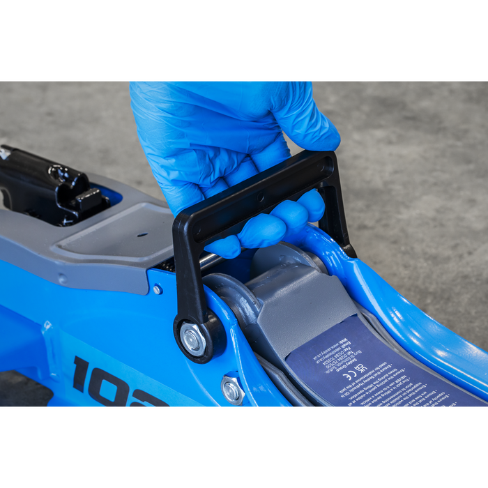 Low Profile Short Chassis Trolley Jack 2 Tonne - Blue | 1020LEB