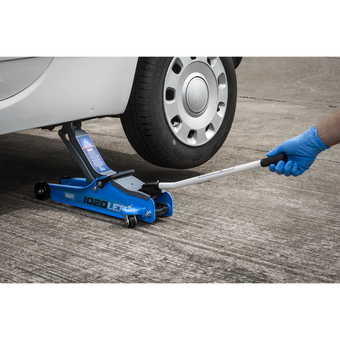 Low Profile Short Chassis Trolley Jack 2 Tonne - Blue | 1020LEB