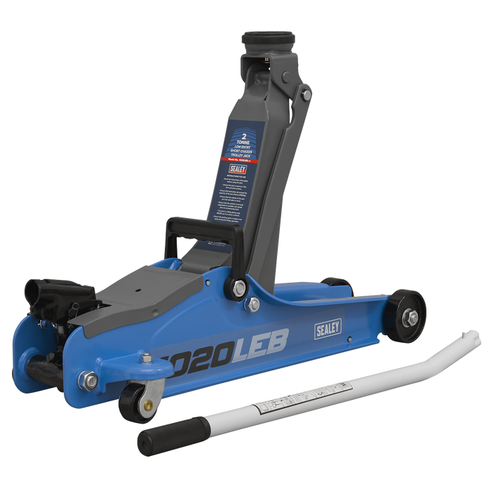 Low Profile Short Chassis Trolley Jack 2 Tonne - Blue | 1020LEB