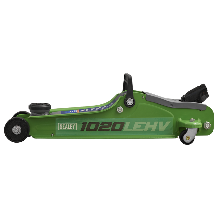 Low Profile Short Chassis Trolley Jack 2 Tonne - Green | 1020LEHV