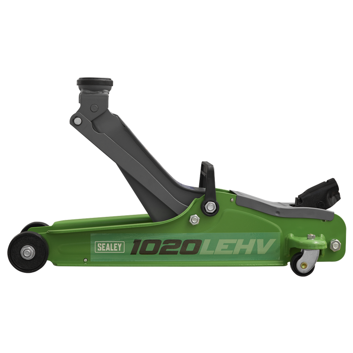 Low Profile Short Chassis Trolley Jack 2 Tonne - Green | 1020LEHV