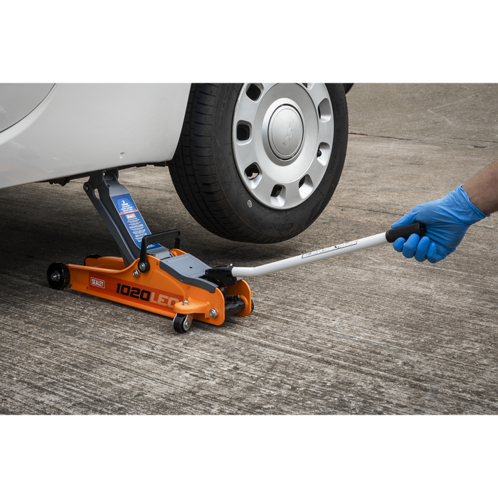 Low Profile Short Chassis Trolley Jack 2 Tonne - Orange | 1020LEO
