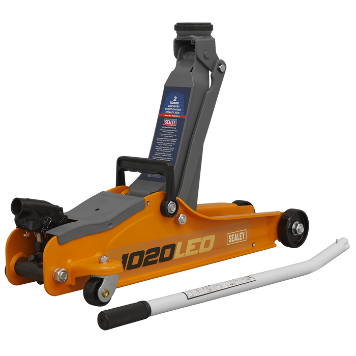 Low Profile Short Chassis Trolley Jack 2 Tonne - Orange | 1020LEO