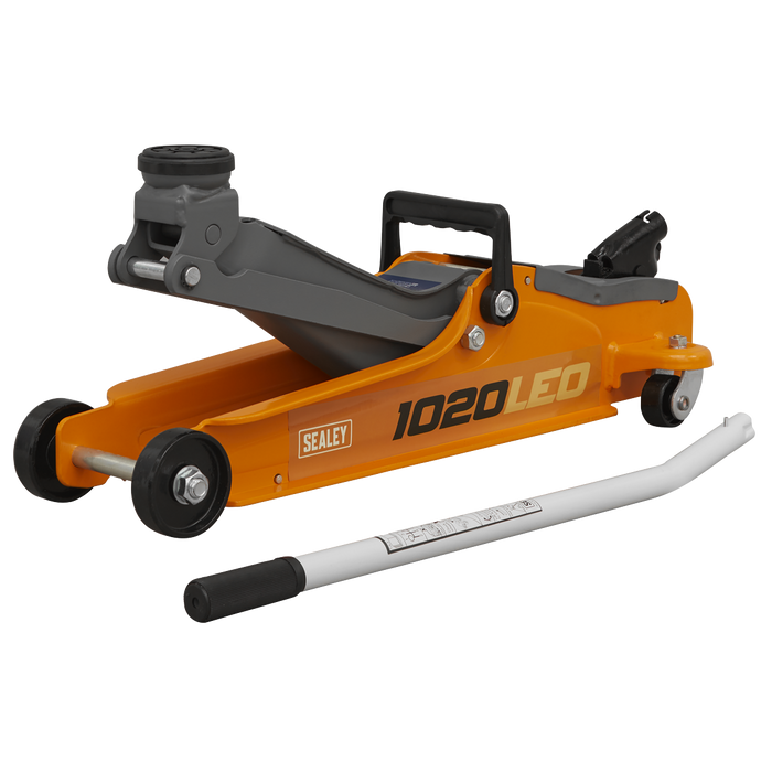 Low Profile Short Chassis Trolley Jack 2 Tonne - Orange | 1020LEO
