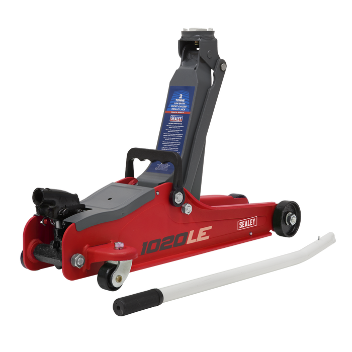 Low Entry Short Chassis Trolley Jack & Accessories Bag Combo, 2 Tonne - Red | 1020LEBAGCOMBO