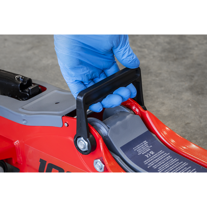 Low Profile Short Chassis Trolley Jack 2 Tonne - Red | 1020LE