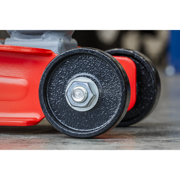Low Profile Short Chassis Trolley Jack 2 Tonne - Red | 1020LE