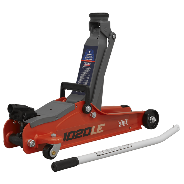 Low Profile Short Chassis Trolley Jack 2 Tonne - Red | 1020LE