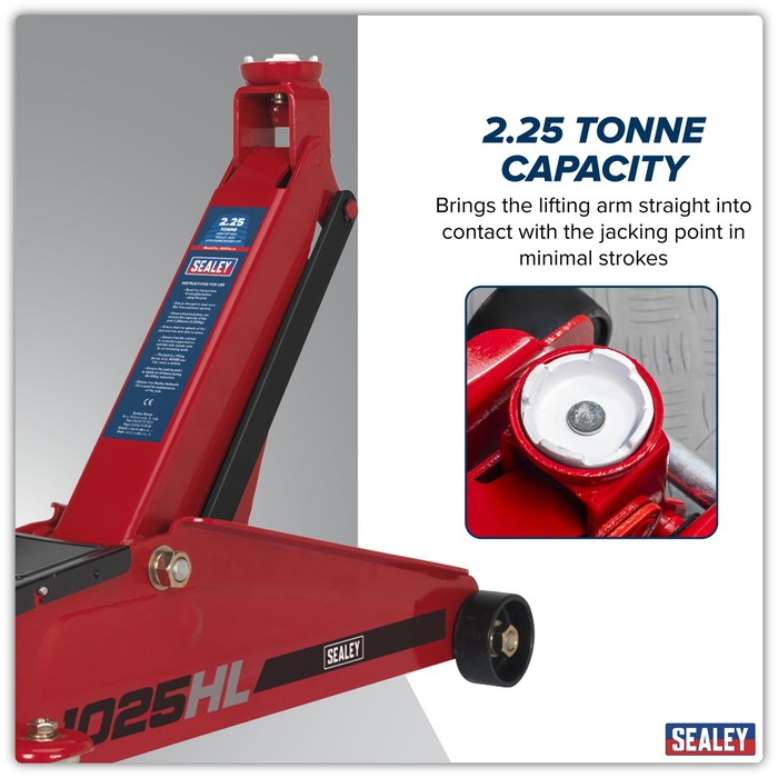 High Lift SUV Trolley Jack with Super Rocket Lift 2.25 Tonne | 1025HL