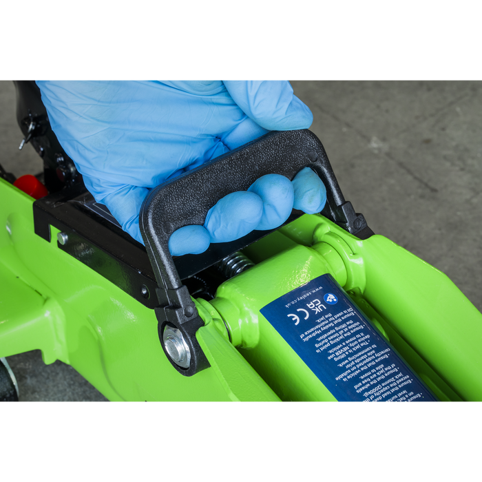 Short Chassis Trolley Jack with Storage Case 2 Tonne - Green | 1050CXDHV