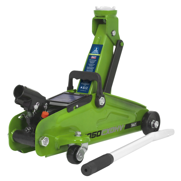 Short Chassis Trolley Jack with Storage Case 2 Tonne - Green | 1050CXDHV