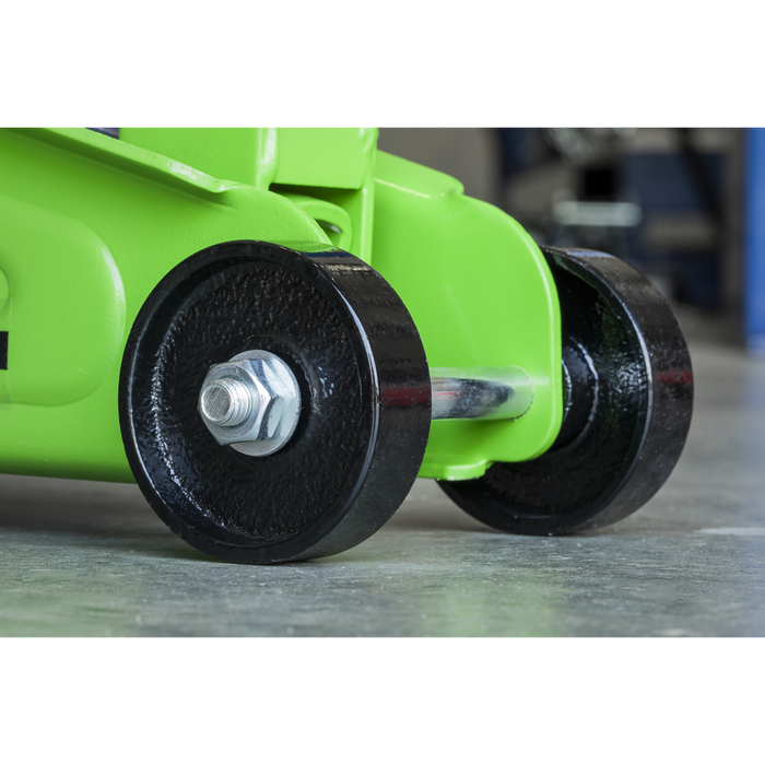 Short Chassis Trolley Jack 2 Tonne - Green | 1050CXHV