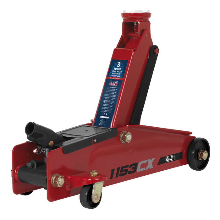 Heavy-Duty Long Reach Trolley Jack 3 Tonne | 1153CX