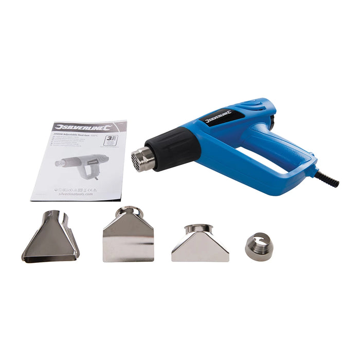 Silverline 3 Speed Adjustable Heat Gun 2000W | 125963