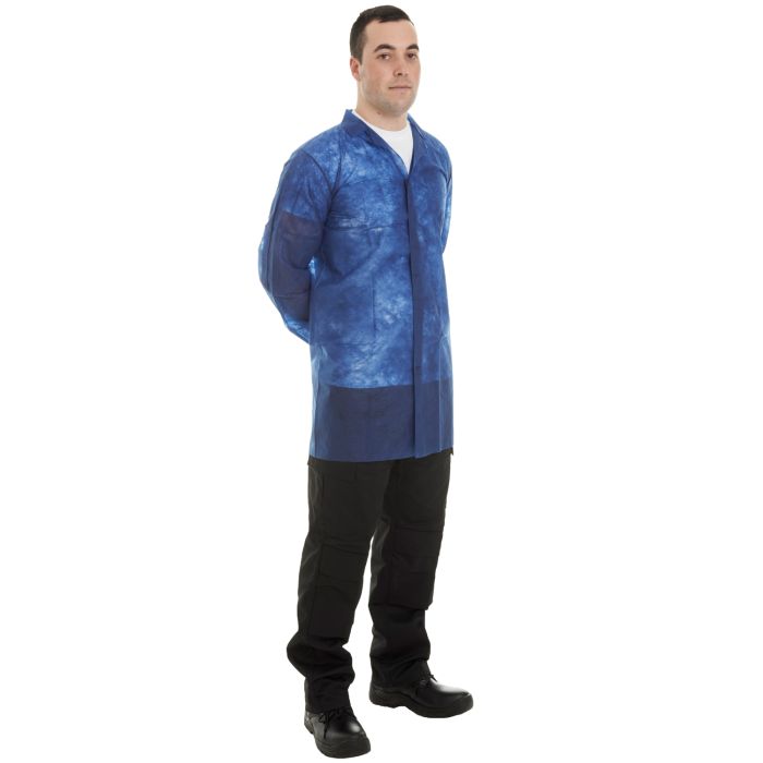 Supertouch Non-Woven Visitors Coat With Velcro | 172