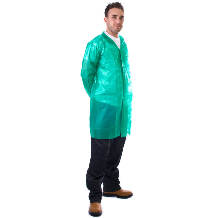 Supertouch Non-Woven Visitors Coat With Velcro | 172