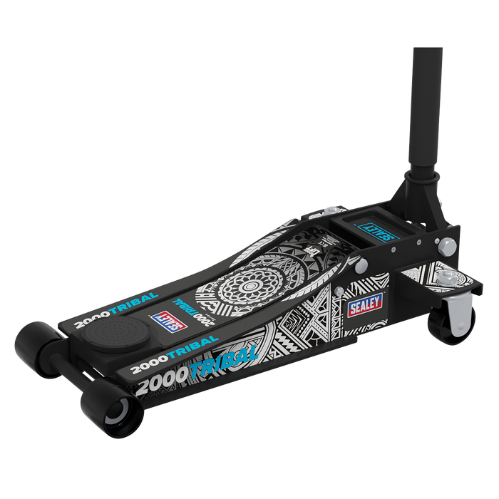 Low Profile Custom Design Trolley Jack with Rocket Lift 2 Tonne - Black | 2000CB