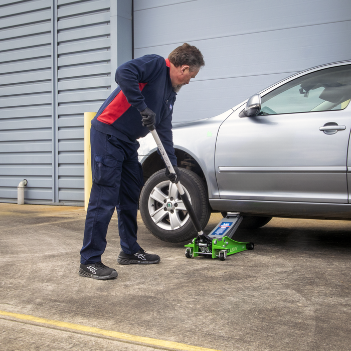 Low Profile Rocket Lift Trolley Jack 2.25 Tonne - Green | 2001LEHV