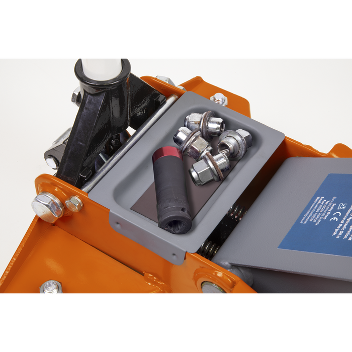 Low Profile Trolley Jack with Rocket Lift 2.25 Tonne - Orange | 2001LEOR
